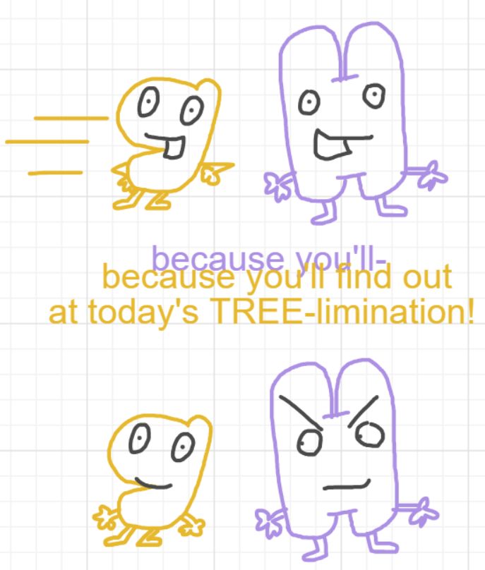 A panel from Running Duos, episode four of the Board Boards object show by Furretwalk/WalkingFurret.